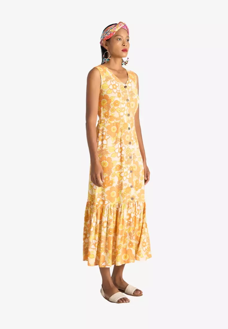 New Linen New Horizon Midi Linen Dress