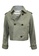 Dolce & Gabbana grey dolce & gabbana Light Gray Lambskin Jacket with Embellishments 85E10AAF0CB2CEGS_1