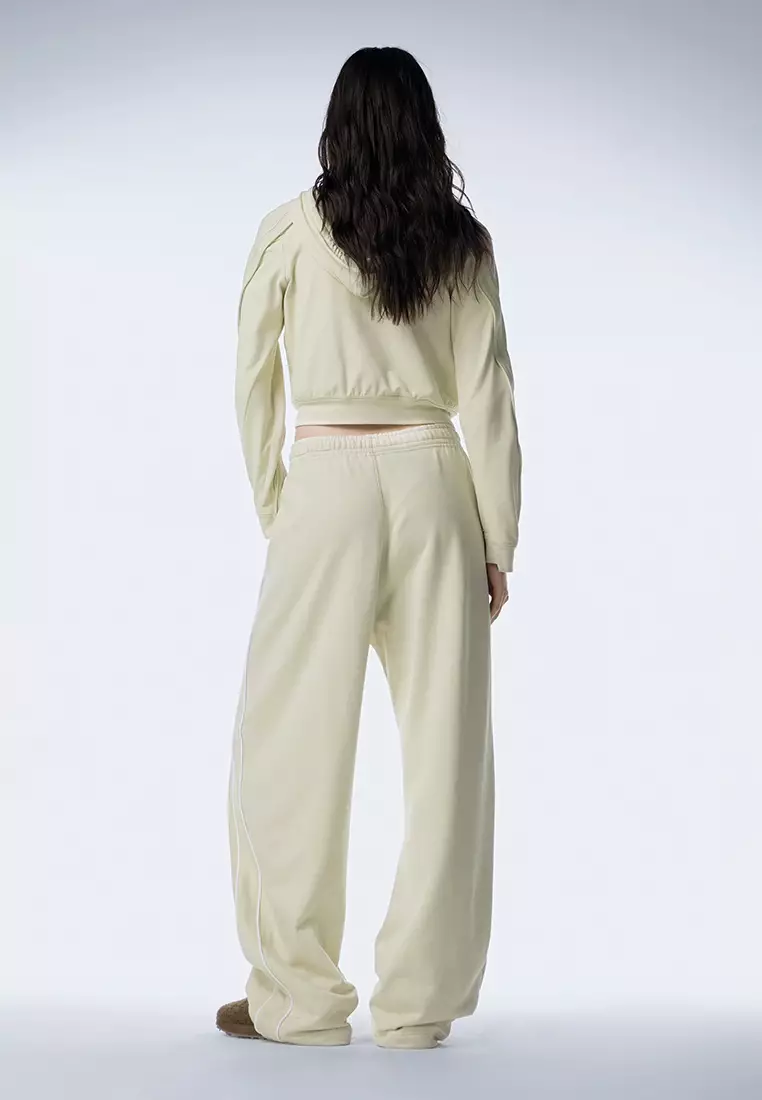 短款簡約開衫連帽衛衣