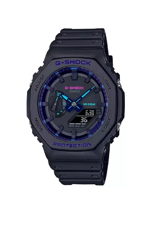 CASIO G-SHOCK GA-2100VB-1ADR-P BLACK RESIN STRAP MEN'S WATCH