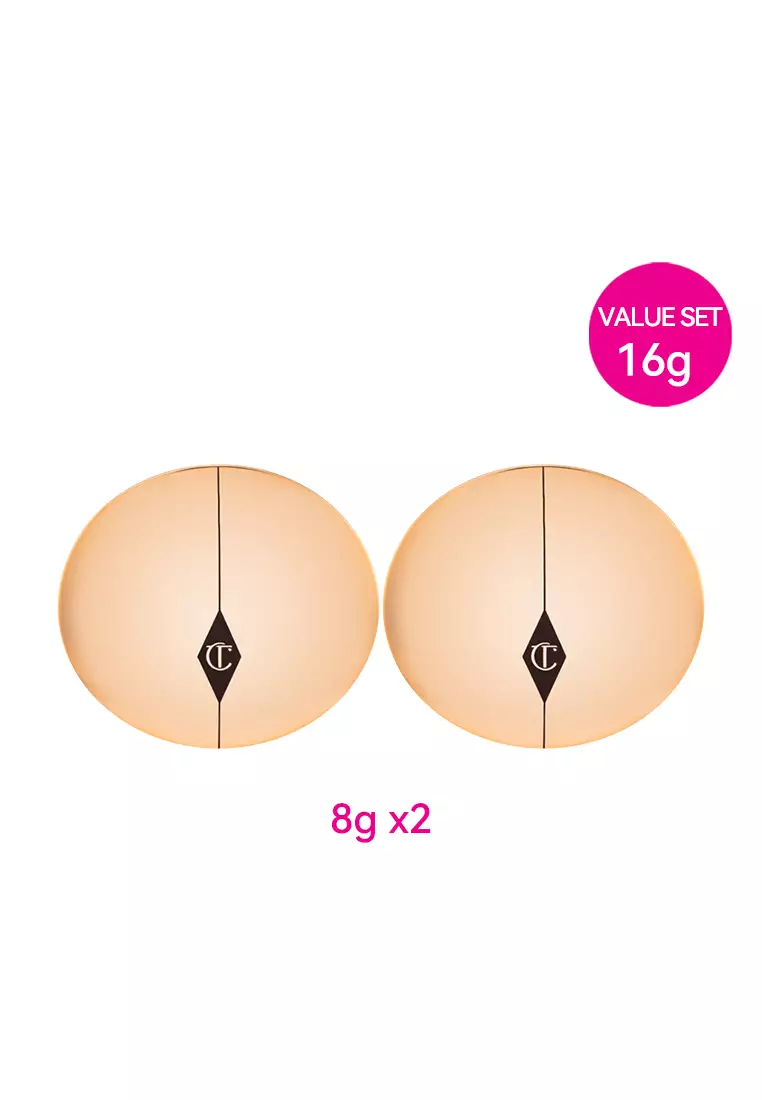 CHARLOTTE TILBURY Airbrush Flawless Finish Pow, 1 Fair 8g x2
