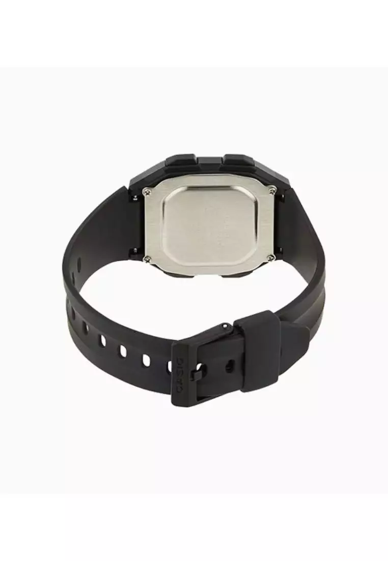 Men's Digital Watch F-201WA-9A Black Resin Band Sport Watch