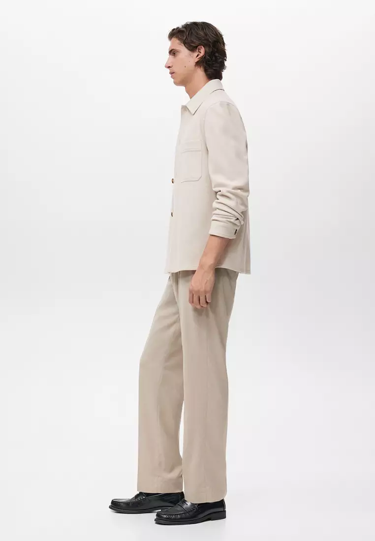 Regular Fit Flannel Overshirt