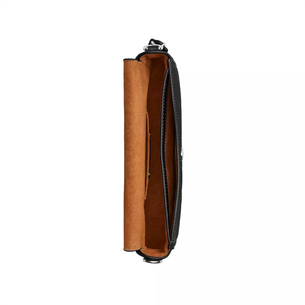 Hailey Flap Bag Leather Black