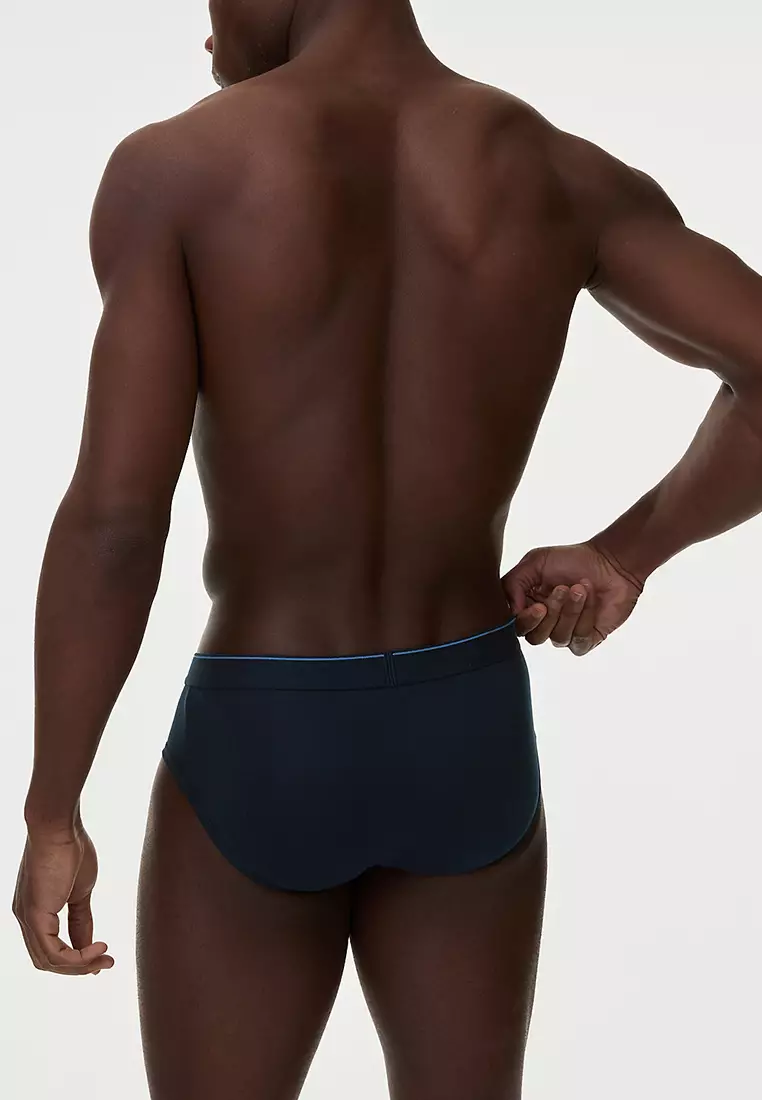 5pk Cotton Rich Cool & Fresh™ Striped Briefs