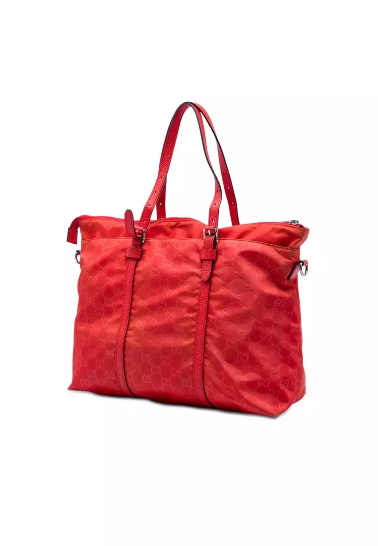 Pre-Loved Gucci Gg Nylon Satchel