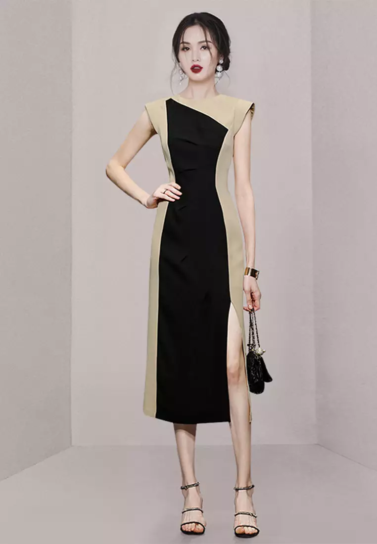 2025 New Summer Fashionable and Elegant Sleeveless Dress with Design Sensibility CA061391