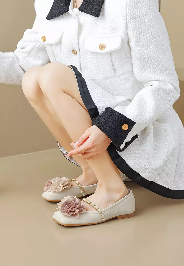 Flower Strap Mary Jane Shoes WW89-1