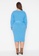 Trendyol blue Plus Size Belted Knit Dress F8EB3AAA3E3686GS_2