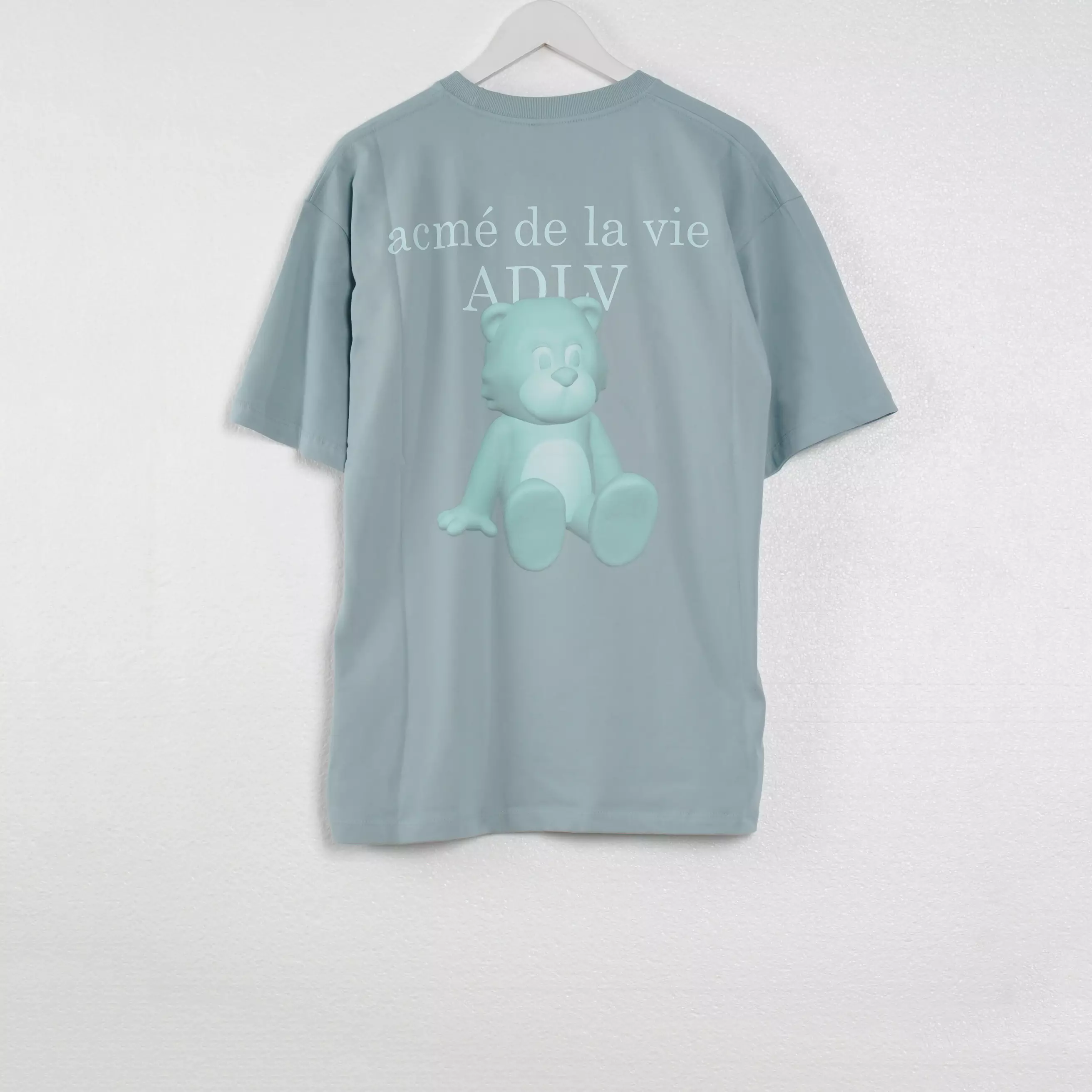 Kaos ADLV TEDDY ONE TONE BASIC ICY BLUE TSHIRT 100% ORIGINAL