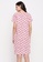 Clovia pink Clovia Monster Emoji Print Short Nightdress in Soft Pink - 100% Cotton F7B5DAA1834612GS_5