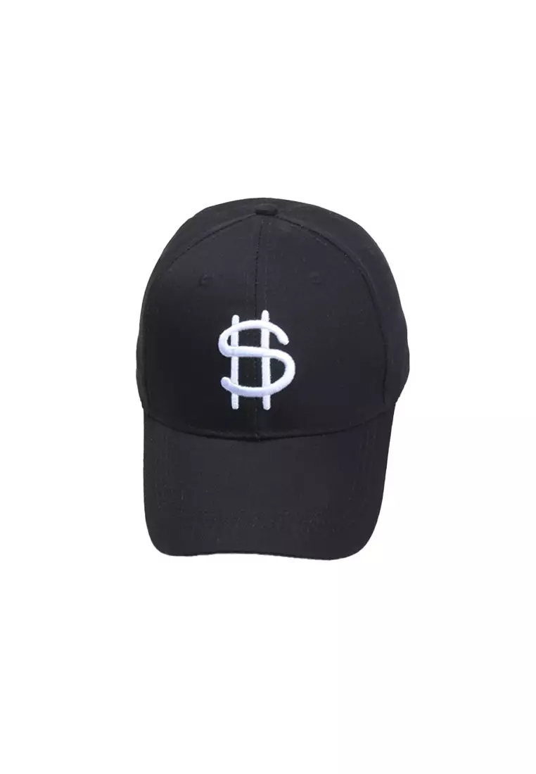 Buy Kings Collection Dollar Sign Embroidered Black Adjustable Baseball ...