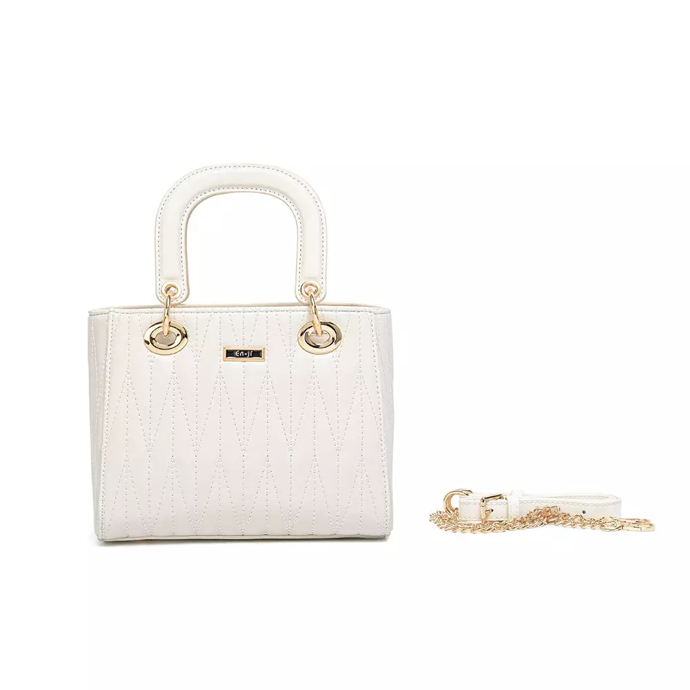 En-ji Seora Handbag - Ivory