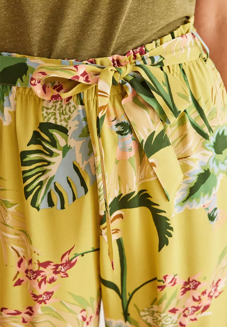 Long Floaty Floral Trousers