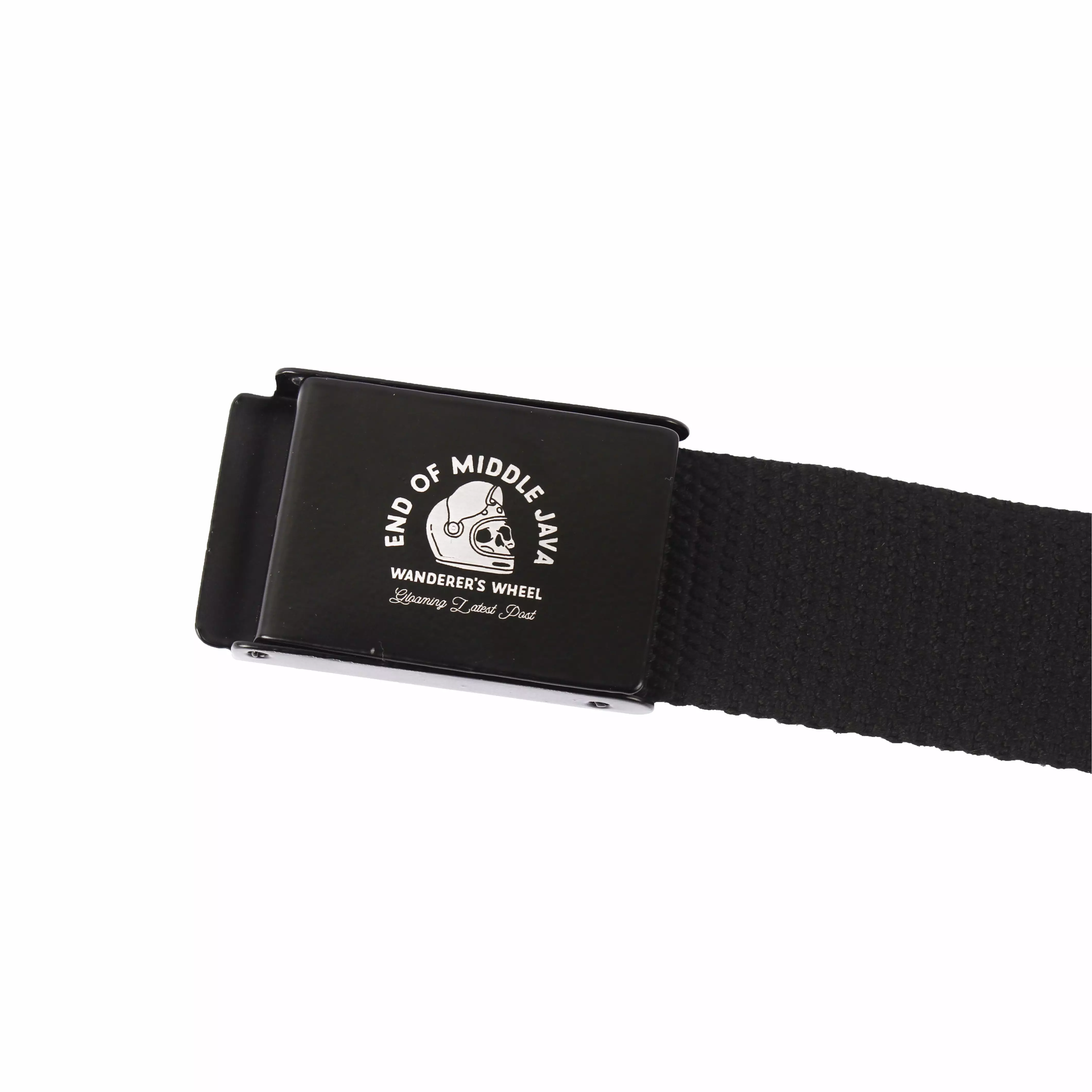 Gloaming Whell Black Ikat Pinggang Pria Kanvas Original Gloaming Belt