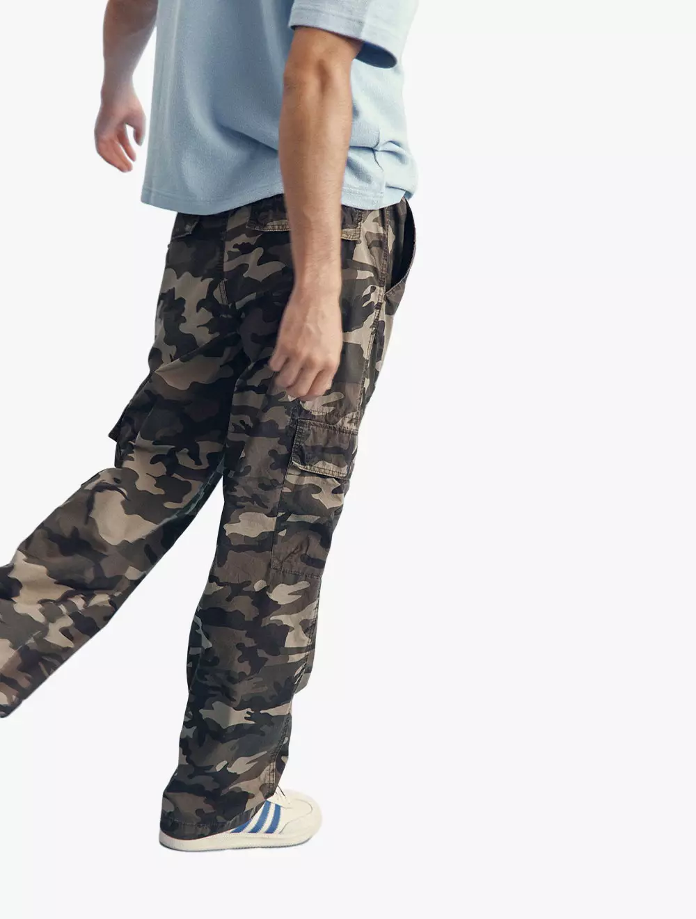 Cotton On - PANTS - Knox Baggy Cargo Pant - DARK CAMO