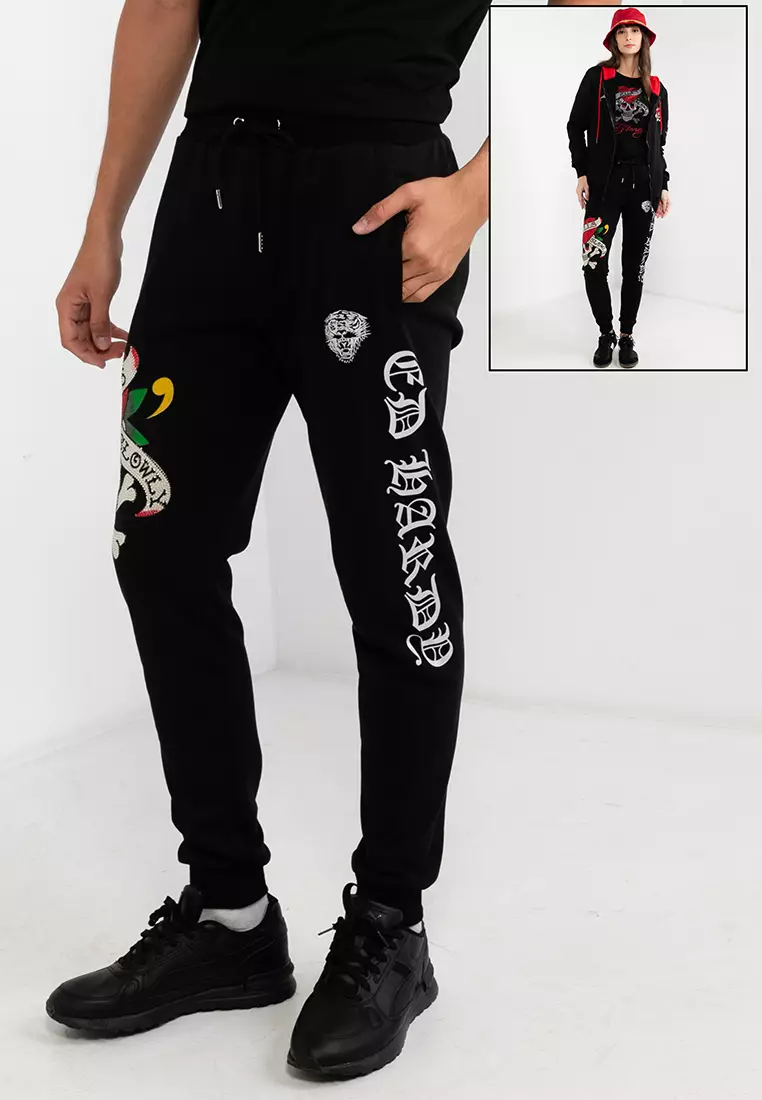 Buy Ed Hardy Ed Hardy L.K.S Skull Jogger Online | ZALORA Malaysia