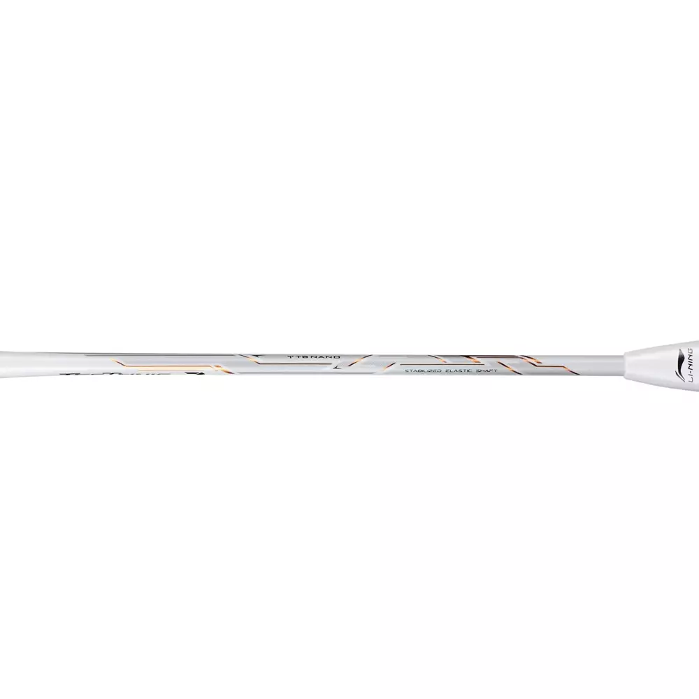 Li-Ning Badminton Racket TecTonic 7 White/Gold/Black - AYPQ022-4 Bundle String + Cover Kain