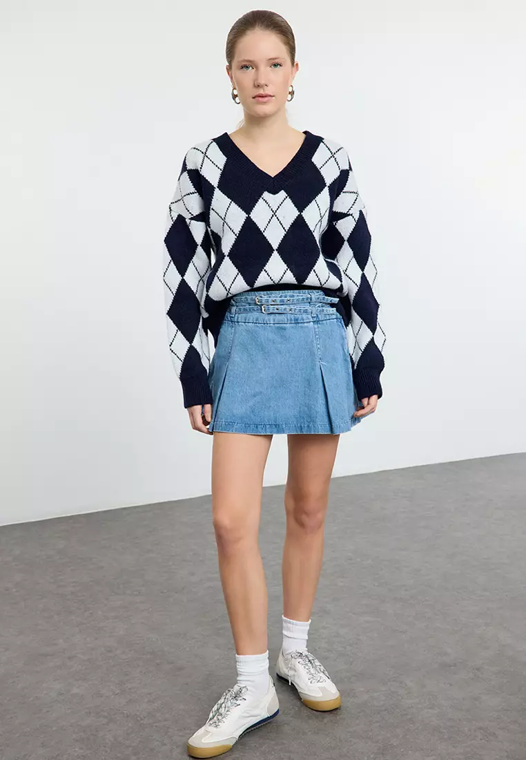 V-Neck Oversized Sweater