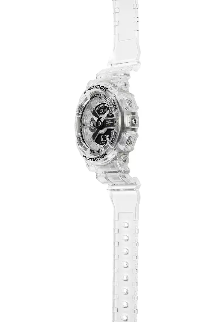 Jam Tangan Analog Digital Wanita G-Shock 40th Anniversary Clear Remix GMA-S114RX-7A Resin Band