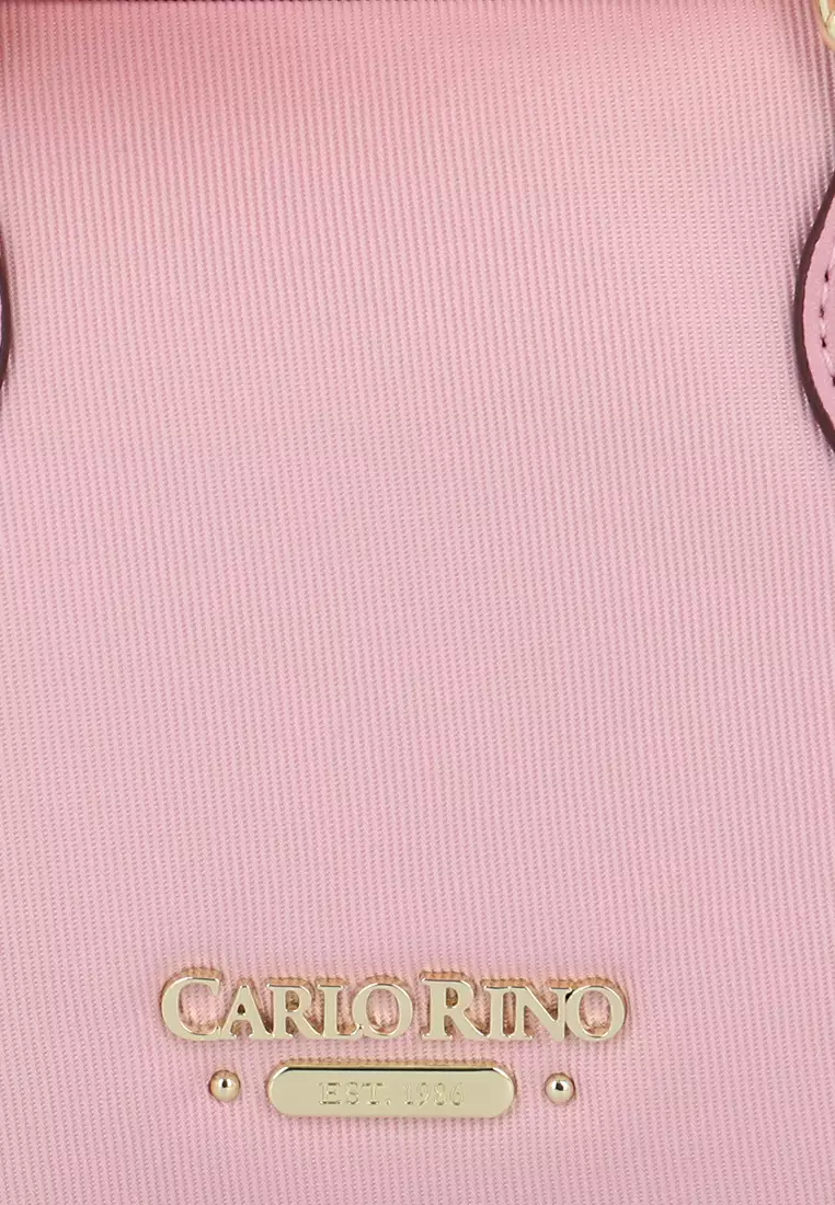 Bowie Nylon Handbag S - Pink