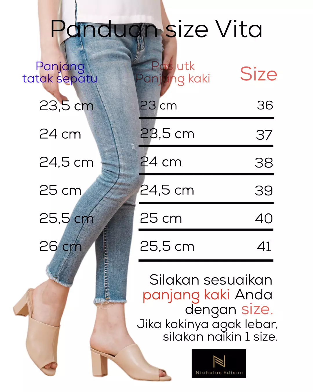 Nicholas Edison Heel Vita Beige