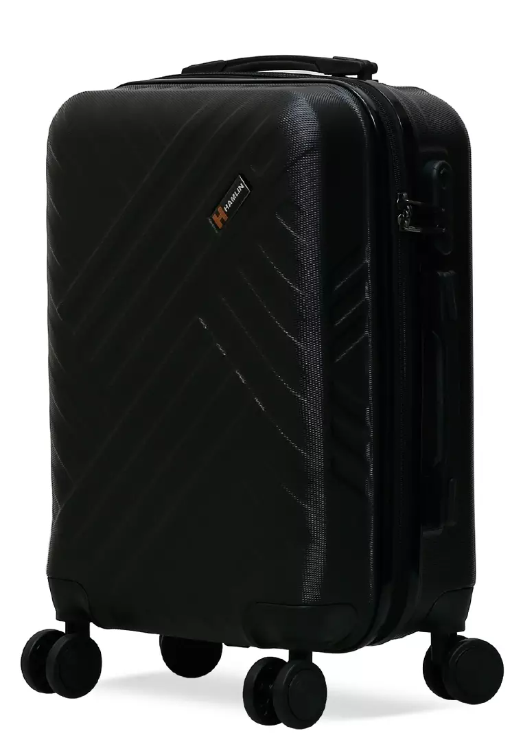 Carlton Koper Unisex Size 20 Inch Suitcase Large Compartment Material ABS+PVC Coated ORIGINAL - Black