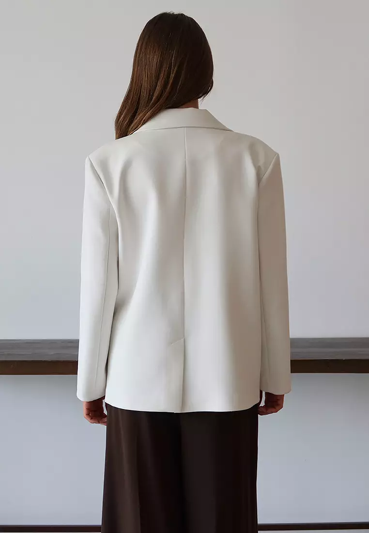 Regular Pattern Woven Blazer Jacket