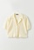 LC WAIKIKI white and beige Front Button Closure Short Sleeve Muslin Women's Shirt 82CECAA56B9D87GS_6