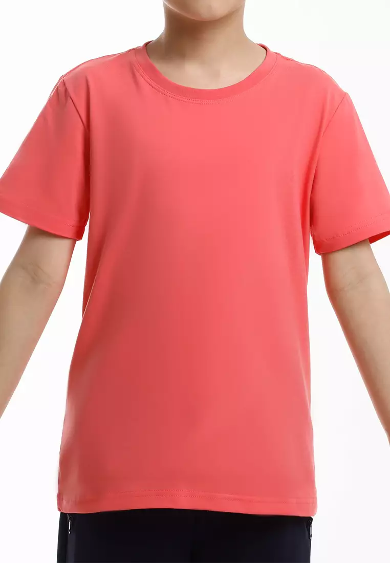Forest Kids Unisex Premium Soft-Touch Cotton Regular Fit Round Neck T-Shirt - FK82001-53DkPink