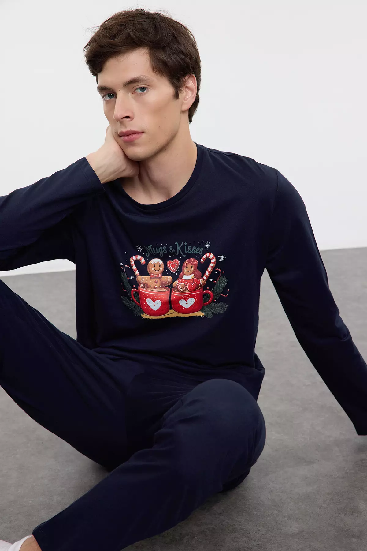 Gingerbread Printed Pyjamas Set