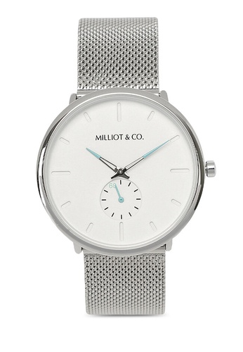 Milliot & Co. silver Jaxx Mesh Strap Watch 5278CACCBC50A5GS_1