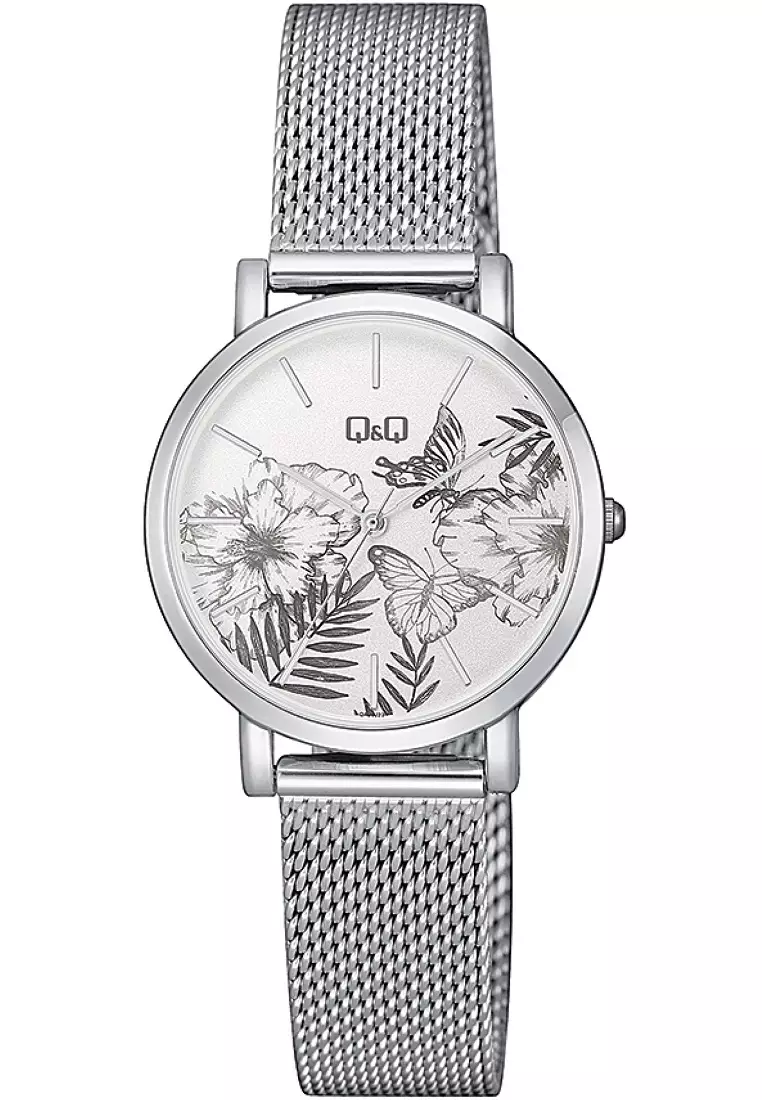 Q&Q QNQ QQ Original Watch Jam Tangan Wanita Stainless Band QA21J231Y
