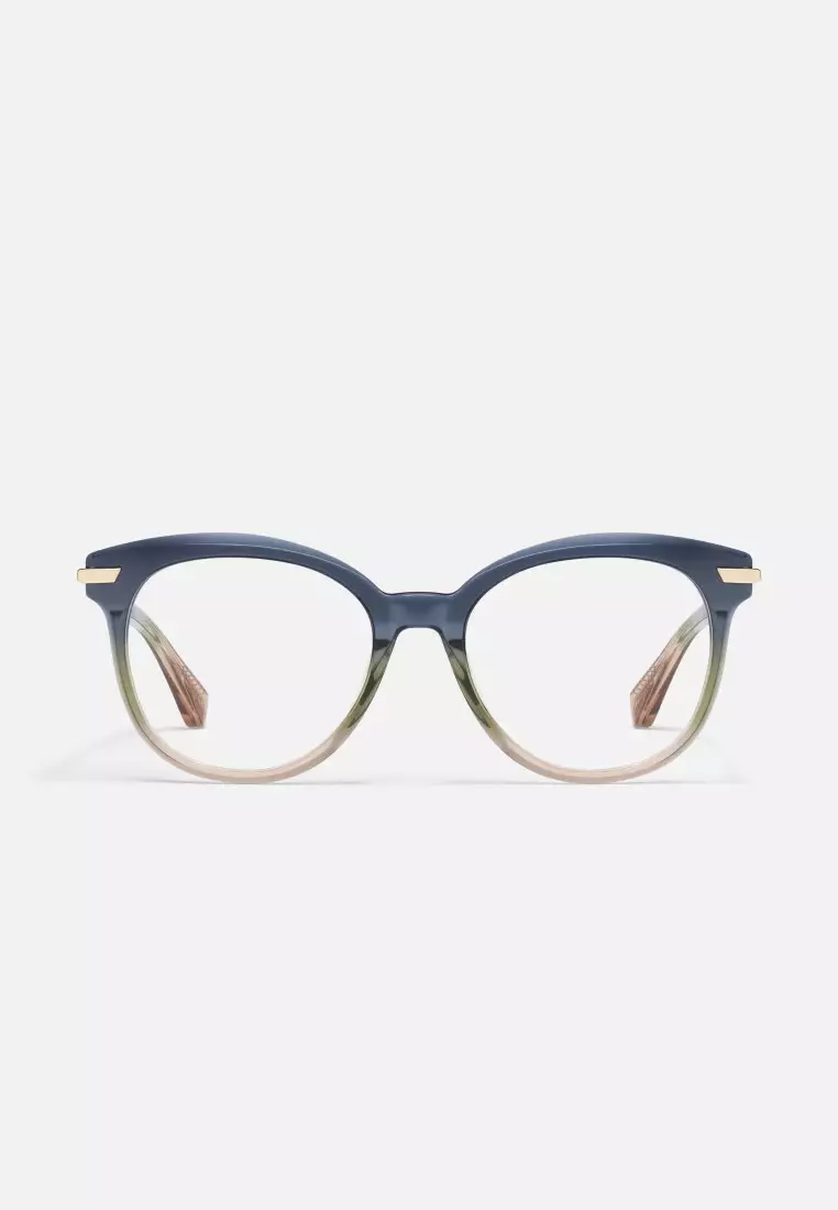 QUAY Pencil Me In Optical Eyeglasses - Navy Moss Doe