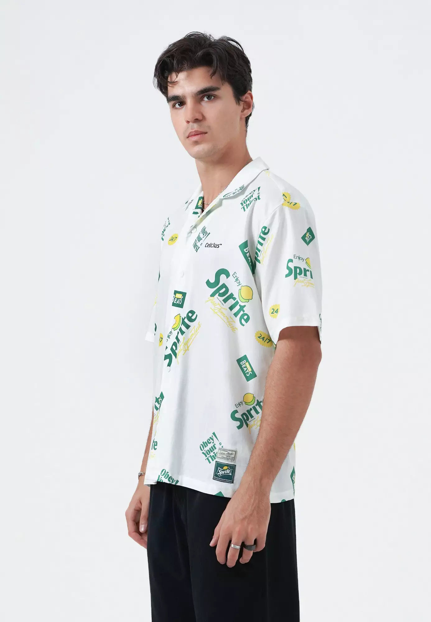 CELCIUS Sprite Kemeja Lengan Pendek L03000476C Putih