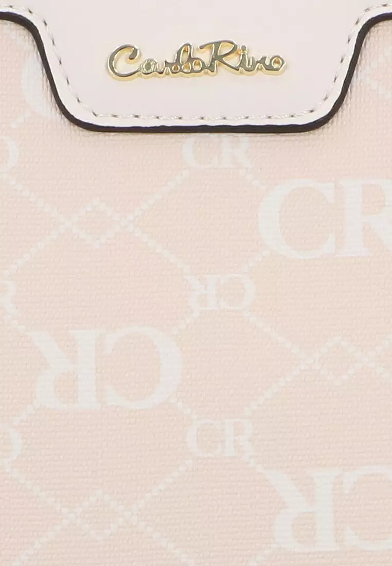 CR Monogram in Cream Shoulder Bag - Beige