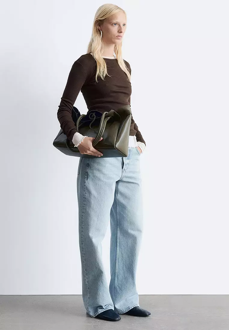 Ribbed Long-Sleeve Top