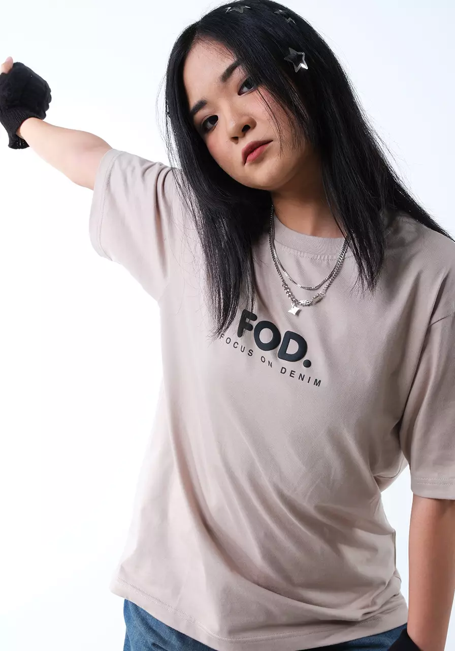 Kaos Wanita Regular Bassy Khaki