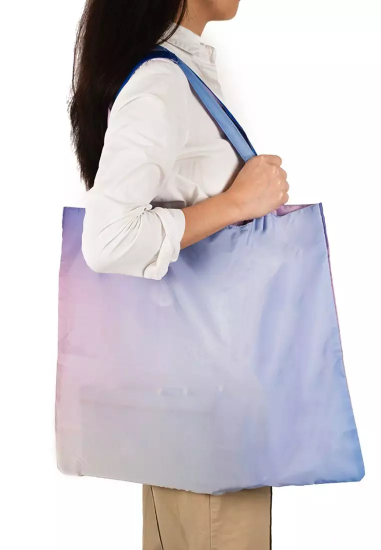 Crossing Recycled Foldable Bag - Ombre Dream - Pink /Lavender