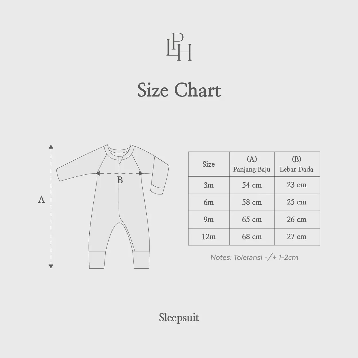 Little Palmerhaus - Jumper Panjang Bayi (Baby Sleepsuit 17.0) Heaven Blue