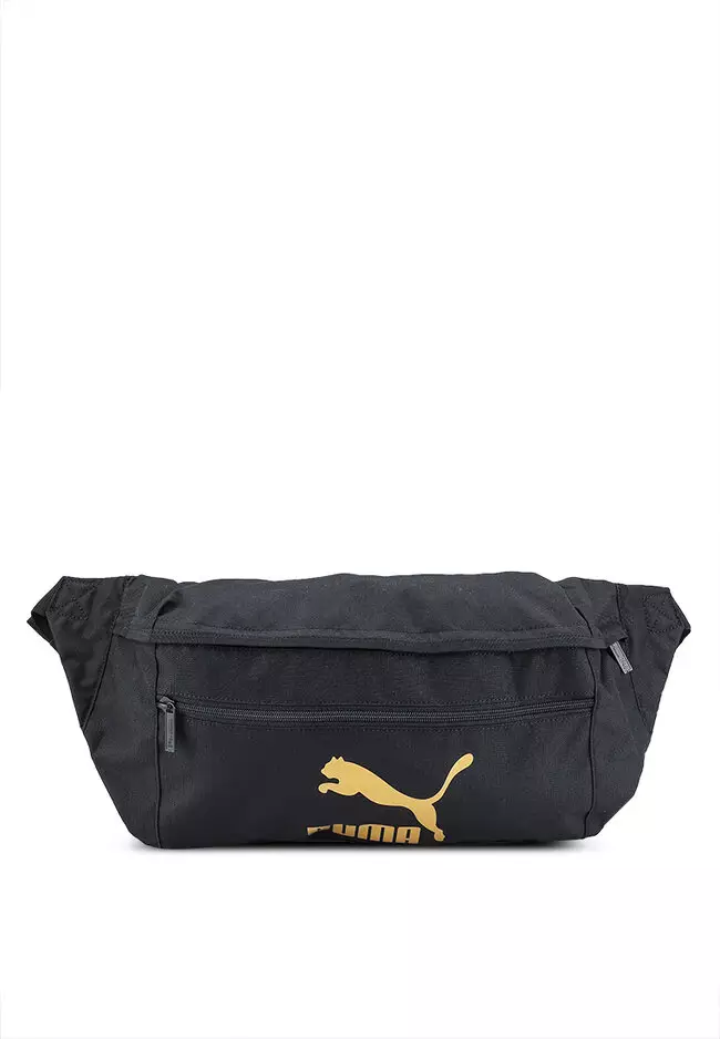 Puma white on sale and gold bag