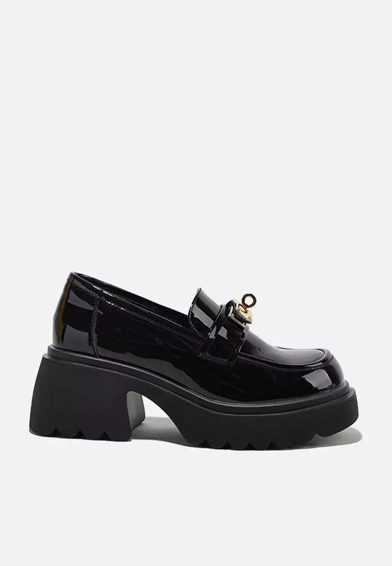 Discount on Twenty Eight Shoes  shoes - SKU: Leather Metal Buckle Loafers Mz0621