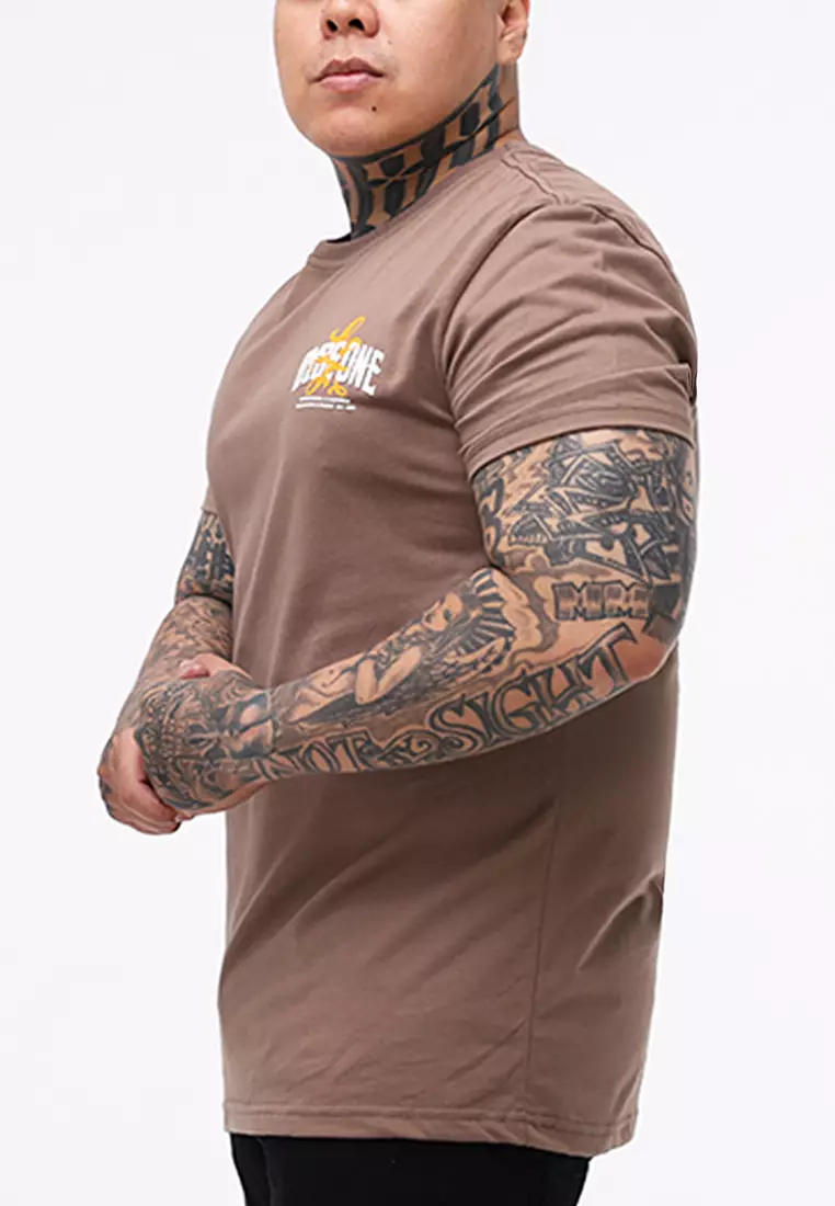 Round Neck Short Sleeves Slim Fit T-Shirt