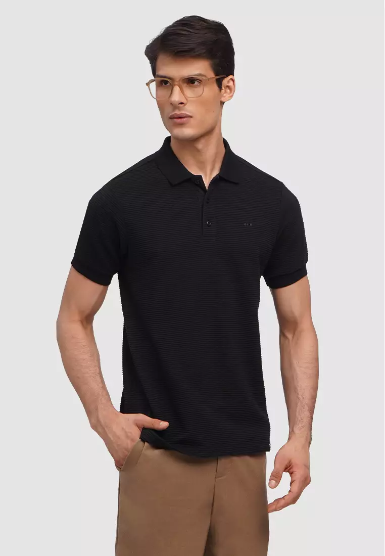 O.O.O. Textured Polo Shirt