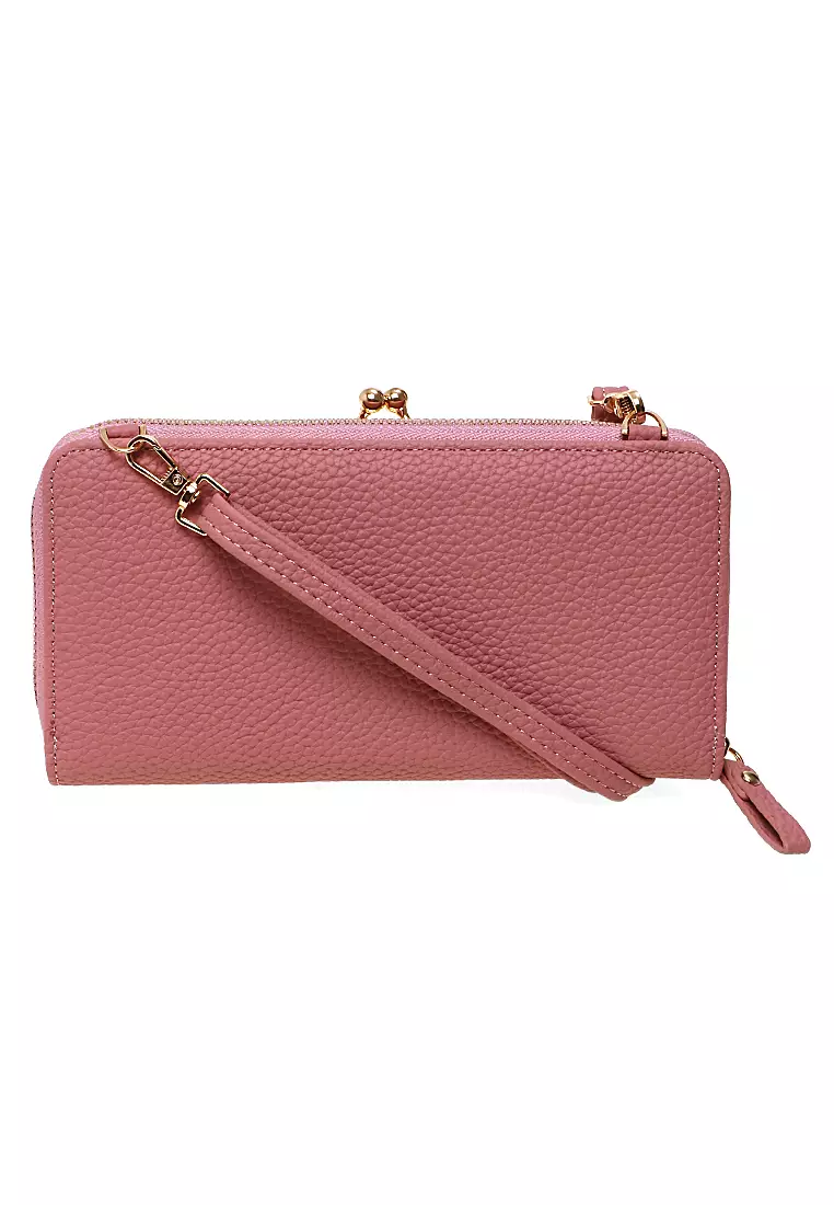 Tas Selempang Wanita Sling Bag Dompet Hp Multifungsi Many Slot Material PU Leather ORIGINAL