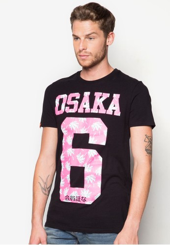 esprit地址『Osaka』棕櫚印花圓領TEE, 服飾, 印圖T恤