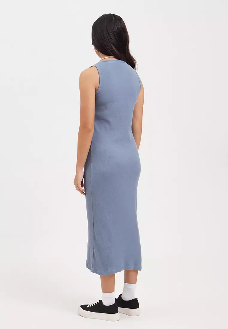 Sleeveless button down maxi dress new arrivals
