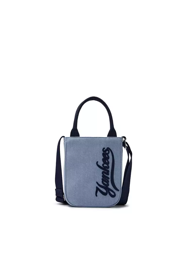 25SS新作ミニバッグ【MLB】Lettering Vintage Denim CrossBag NY MLB] Lettering Vintage Denim Crossbody Bag NY Grey | eBay