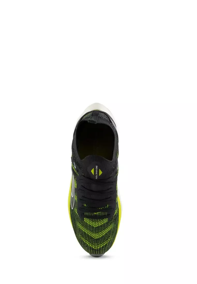 910 Nineten KISHI RUN 2.0 sepatu lari - Black/Sulphur Spring/Egret/Charcoal