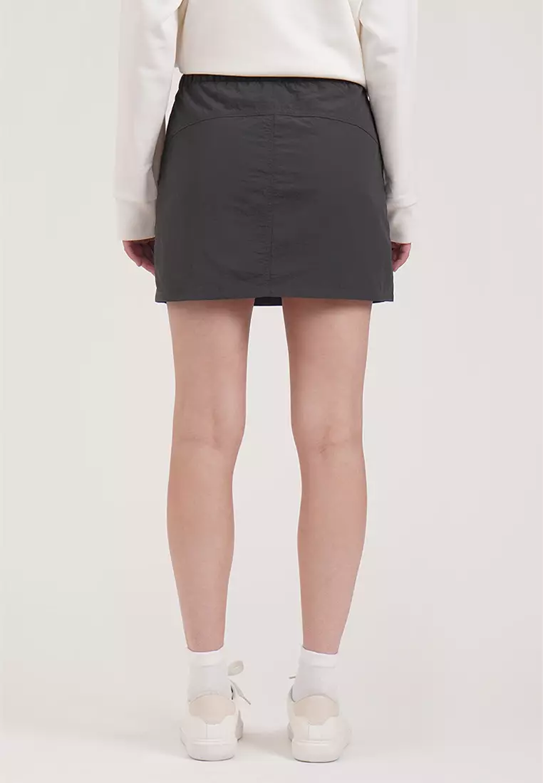 Zippered Nylon Skort